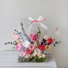 Load image into Gallery viewer, Flower Acrylic Bag : Preserved Rose & Carnation flower - 2025