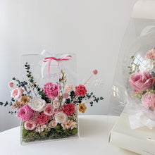 Load image into Gallery viewer, Flower Acrylic Bag : Preserved Rose & Carnation flower - 2025