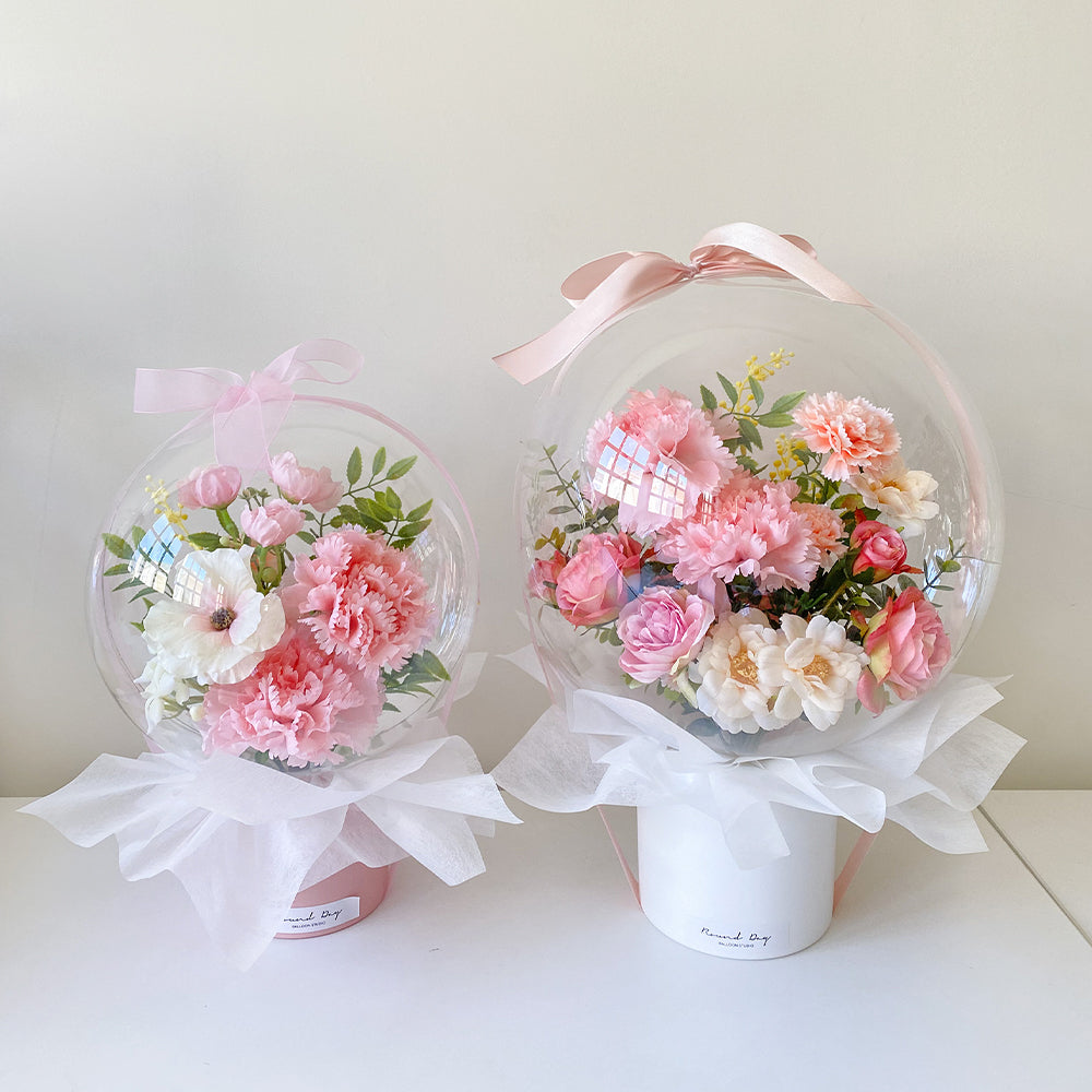 Mother's Day - Pink Carnation Flower Balloons